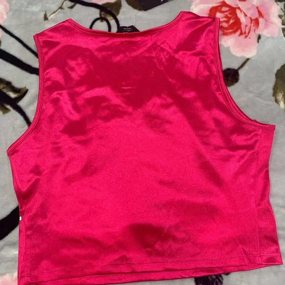 Bebe Mya Logo Satin Tank Top✨ - Picture 2 of 4